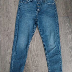 Lucky Brand Bridgette High Rise Skinny Size 8/29 Raw Hem